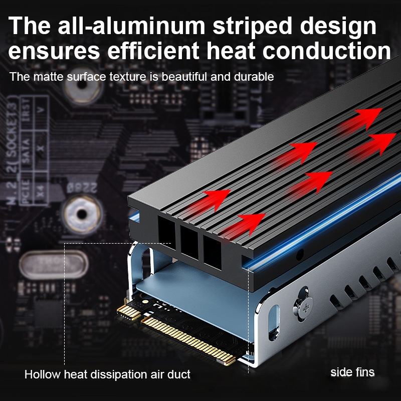 M.2 SSD Heatsink M2 2280 Solid - Dust Filter Pc recension och pris