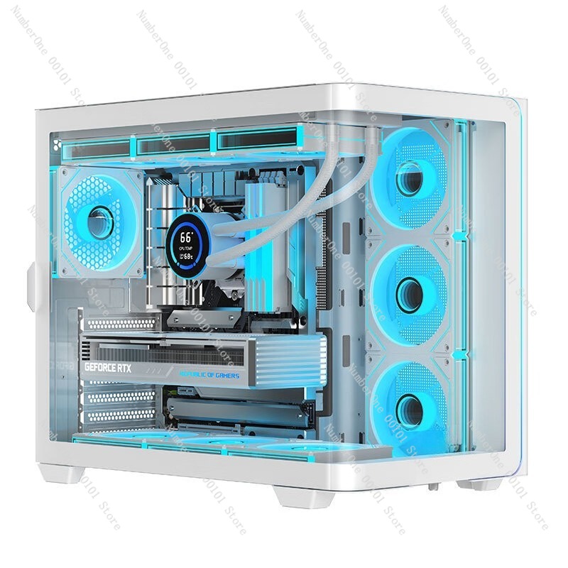 Panoramic Curved Glass Desktop - Atx Case recension och pris